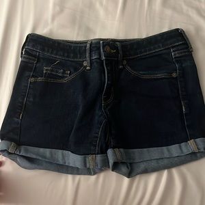 Dark jean shorts